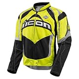 Icon Contra Textile Motorcycle Jacket - Mil-Spec Yellow Large