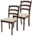 Kitchen & Housewares : ABM Cottage-Back Side Chair, Dark Cherry, Set of 2