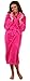 VEAMI Women's Warm Microfiber Fleece Bathrobe, Long