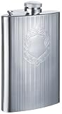 Pin Strip Design Hip Flask 8 oz.
