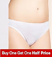 5 Pack - Pure Cotton High Leg Knickers