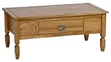 VERMONT TRADITIONAL OAK COFFEE TABLE WITH DRAWER FROM CENTURION PINE