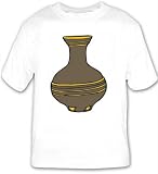 T-shirt with pot, crockery, China, Asia, jar, ceramic, decorative, design, container