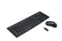 Connectland 2.4 GHz Wireless Keyboard (Multimedia Hot Keys) and Optical Mouse Combo, Black Color