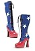 5.5 inch Heel Knee High Liberty Boots Women's Size Shoe With Zipper