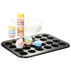 Dekoback Mini-Muffin-Backset 4-tlg., 1er Pack (1 x 350 g Karton)