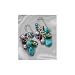 Carol Dauplaise Chip Cluster Earring TURQUOISE/GREEN
