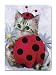 Tree-Free Greetings Journal, 160 Ruled Pages, Recycled, 5.5 x 7.5 Inches, Lady in Red, Multi Color (72033)