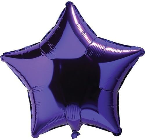 12 Mylar/Foil Balloons Lot Wedding/Party- Stars - 20" - Purple