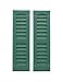 Louvered Shed or Playhouse Shutters Green 6