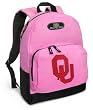 University of Oklahoma Backpack Pink OU Logo for Travel, Daypack CUTE School Bags Best Unique Cute Gifts for Girls, Students Ladies -