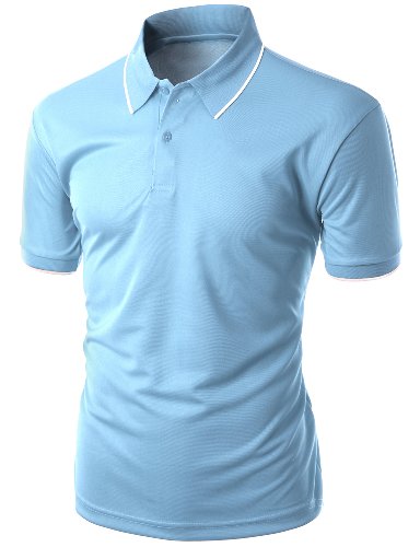 Xpril Men's Functional Coolmax Collar Short Sleeve POLO T-Shirt