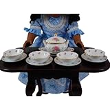 Gift SET Pink Rose Service for 4 Dish Set with Soup Tureen for 18' American Girl Dolls