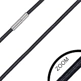 Urban Male Mens Necklace Black Leather 18in 2mm Wide