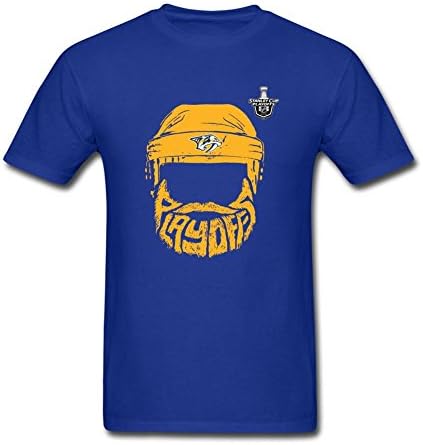 EHFKE Men's T-Shirts Nashville Predators 2016 Stanley Cup Playoffs Bound Bearded
