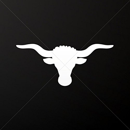 Stickers Decal Bull Head Decoration Waterproof Racing Vehicle Tablet L White (40 X 17.2 In)