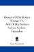 Memoirs of Sir Robert Strange V1: And of His Brother-In-Law Andrew Lumisden: 1