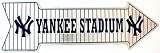 Yankee Stadium Ballpark Arrow Metal Sign