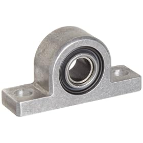 Spyraflo PB1-375-P Self-Aligning, High Performance, Teflon-Bronze Bearing With 3/8" Inner Diameter Aluminum Pillow-Block