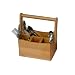 Creative Home's 8-7/8 by 5-1/2 by 9-3/8-Inch Bamboo Utensil Caddy with Handle