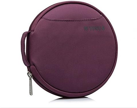 ONLADY® Portable Waterproof Oxford Fabric 32 Disc CD DVD VCD Wallet Storage Organizer Holder Bag Case Wallet (Purple)