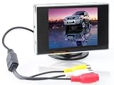 3.5 inch TFT LCD Digital Car Rear View Monitor 2-channel video input:V1/V2 auto switching(V1 display first)