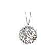 14K White Gold 2 1/5 ct. Diamond Circle Necklace - 16''