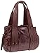KALE Chilton I Metallic Suede Hobo, Oxblood,