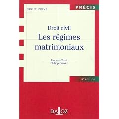 Droit civil : Les r�gimes matrimoniaux