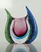 Glass Purple & Blue Sommerso Vase Beautiful 100% Handblown Art X735