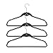 Prettyia Cascade Hangers Black Steel Swivel Hooks -Slim, Sturdy Saves You Extra Space - Set of 10