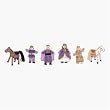 Melissa & Doug ROYAL FAMILY WOODEN DOLL SET  6 Dolls