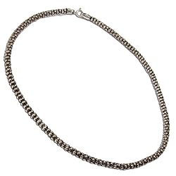 Choker Jewelry Sterling Silver Necklace 17.5 inches (snklc122)