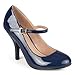 Journee Collection Womens Patent Round Toe Mary Jane Pumps