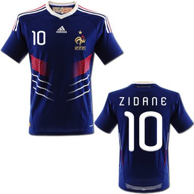 Frankreich Zidane Trikot Home 2010, Größe: L