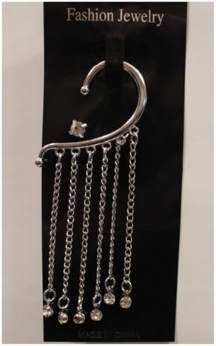 Fashion Sparkle Earcuff Silver or Gold (Silver)