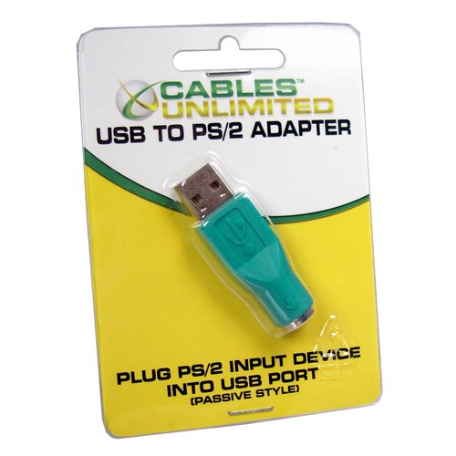 Cables Unlimted ADP5210 PS/2 Mice and Keyboards To USB Port Adapter
