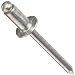 Aluminum Open End Blind Rivet 1/8" Diameter , .650" Length, Drill # 30, Grip .376"-.500" (Pack of 100)