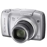 Canon Powershot SX110IS 9MP Digital Camera with 10x Optical Image Stabilized Zoom (Silver)