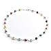 Bling Jewelry Multi Color 925 Sterling Silver Evil Eye Anklet Bracelet 10 in.