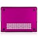 Kuzy - Lace Rubberized Hard Case for Older MacBook Pro 15.4 inch with Retina Display A1398 15 inch Plastic Shell Cover - Lace Raspberry