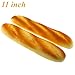 Gresorth 11 inch PU Material Fake Cake Artificial French Long Bread Decoration Model Kitchen Toys Prop - 2pcs