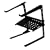 Odyssey LSTANDCOMBO L-Stand Laptop / Gear Stand With Accessory Tray