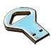 AMP 8GB Chrome Key Shaped USB Flash Drive