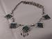Native American Turquoise Sterling Silver Necklace - Nk-0020