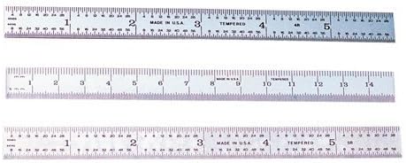 Standard Flexible Rules Length: 6", Width: 1/2", Thickness: .015", Graduation: 16R