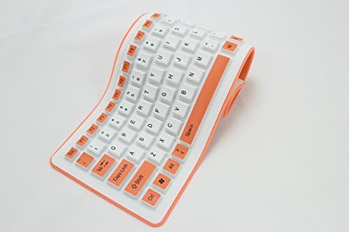 Lianzhi Lianzhi Foldable Silicone Keyboard USB Cable Soft Silicone Waterproof Computer Desktop (103 keys) Keyboard Orange