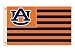NCAA Auburn Tigers 3-by-5 Foot Flag A U with Stripes with Grommets