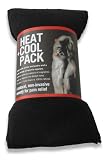 Kitchen & Housewares : Soft Black Fleece Wheat Bag - Heat & Cool Pack Lavender Herbal Body Wrap