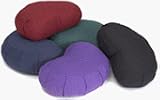 YogaAccessories (TM) Crescent Zafu Meditation Cushion (with Buckwheat Hulls)